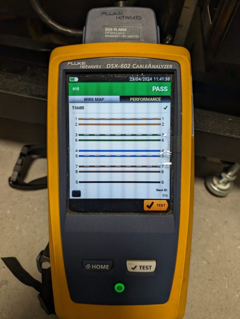 Fluke network testing
